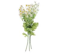 DOITOOL 3pcs Realistic Artificial Chamomile Flowers White Faux Daisy Simulation Flower Decor for Home Living Room Table Centerpiece Mothers Day Decoration