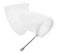 DOITOOL 3pcs Reusable Cotton Tea Filter Bags with Stainless Steel Handle Fine Mesh Coffee and Tea Strainers for Home and Cafe Use Milk Filter Pouches with Steel Frame