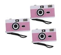 DOITOOL 3pcs Reusable Film Camera Built Flash for Vintage Photography No Battery Needed for Creative Moments and Special Occasions