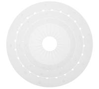 DOITOOL 3pcs Rosette Ribbon Maker Set 9cm 12cm 15cm Spacing Guide Board Plastic Circle Template for Corsage Brooch Badge Rosette Button Badge Making Mold Sewing Craft