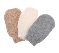 DOITOOL 3pcs Sand Remover Mitt for Beach Use, Bamboo Fiber Glove with Multi-Functional Design to Remove Sand Effectively, Suitable for Beaches and Camping Sites Random Color