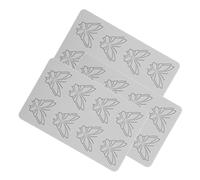 DOITOOL 3pcs Silicone Butterfly Lace Fondant Molds Elegant Embossing Mats for Cake Decorating DIY Chocolate Candy Molecular Gastronomy Nonstick Flexible Tools