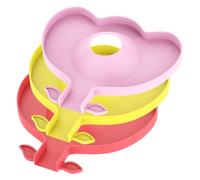 DOITOOL 3pcs Silicone Kitchen Sink Splash Guard Mats, Anti-Splashing Draining Mats Faucet Protector, Under Sink Storage Rack for Kitchen Counter, Pink Red Yellow