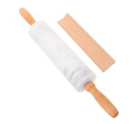 DOITOOL 3pcs Small Marble French Rolling Pin Non-Stick Straight Dough Roller for Fondant Cake Baking Food Grade Kitchen Tool Ergonomic Grip Sturdy Design