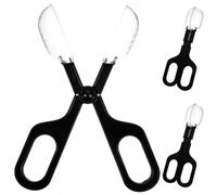 DOITOOL 3pcs Small Pet Waste Scoops Plastic Poop Picker with Comfortable Grip Multi-use Hamster and Reptile Feeding Clamp for Cage and Tank Cleaning