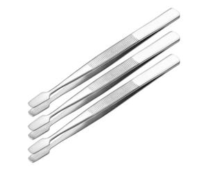 DOITOOL 3pcs Stainless Steel Tweezers for Documents and Photos, Compact and Lightweight Precision Tweezers with Versatile Design, for Travel and Storage Use