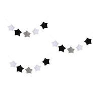 DOITOOL 3pcs Star Hanging Pendant Creative Hanging Ornaments Unique Decor for Crib Window Christmas Eid Bedroom Decoration