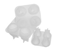 DOITOOL 3pcs Strawberry Candle Mold Silicone Reusable DIY Fondant Craft Mold for Scented Candles Making Art Crafts Holiday Party Decor