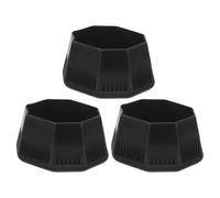 DOITOOL 3pcs Tennis Racket Butt Caps Black Plastic Handle Covers with Comfort and Versatile Compatibility for Tennis Racket Protection and End Cap Replacement