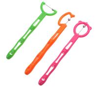DOITOOL 3Pcs Tongue Tip Exercise Tool Tongue Trainer Oral Muscle Strengthener for Speech Rehabilitation Stainless Steel ABS Assorted Colour Oral Motor Skills Improvement