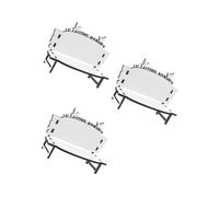 DOITOOL 3pcs Unfinished Wooden Sublimation Ornament Chair Blank for DIY Heat Transfer Craft Home Table Decoration Lightweight Creative Office Party Adornment