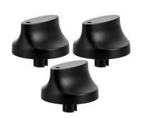 DOITOOL 3pcs Universal Oven Knobs Replacement Timer Control Knobs Black Plastic Sturdy and Reliable for Kitchen Equipment and Rice Cooker Suitable for Home Kitchen and Cafeteria Use