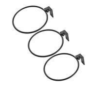 DOITOOL 3pcs Wall Mounted Pot Holder Foldable Iron Plant Stand Heavy Duty Flower Pot Ring for Balcony Patio Indoor Vertical Garden Space-saving Bracket