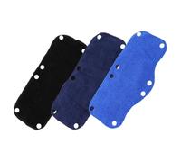 DOITOOL 3Pcs Washable Hard Hat Sweatbands Breathable Sweat Absorbing Bands for Safety Helmets Comfortable Non Slip Liner Accessories Blue Black Dark Blue
