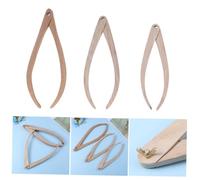 DOITOOL 3pcs Wooden Calipers Pottery Ceramic Measuring Tools with Adjustable Wing Nut for Accurate Clay Craft Measurement Bent Leg Design for Pottery Studio and Professional Use