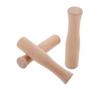 DOITOOL 3pcs Wooden Pestle Set Multipurpose Kitchen Mallet for Garlic Potatoes Spices Natural Wood Material Easy to Clean Hand Tool for Grinding and Mashing Food Ingredients