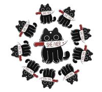 DOITOOL 3sets Cat Jewelry Pendants Cute DIY Charms for Necklace Earrings Bracelet Keychain Craft Projects Adorable Cat Charms with Fine Workmanship and Bright Colors 10pcs*3