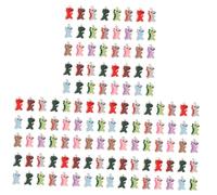 DOITOOL 3sets Colorful Dinosaur Resin Charms for DIY Jewelry Making Cute Pendants for Earrings Keychains Accessories Safe Material Smooth Surface Lightweight 100pcs*3