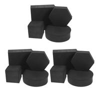 DOITOOL 3sets Cube Photo Props Foam Product Photography Jewelry Cosmetics Props 4pcs*3