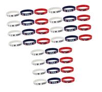 DOITOOL 3sets Usa Bracelet Party Favors Support Wrist Band Festival Pride Accessories Wristbands Independence Day Party Favor Independence Day Decorations Usa Wristband Silica 12pcs*3