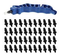 DOITOOL 4/7' to 3/5' Irrigation Drip Tubing Hole Puncher and 100 Hole Plugs Set, Micro Irrigation Pipe Punch Tool with Drip Line Sealing Plugs for Garden and Landscape Watering Systems