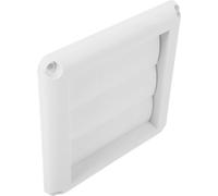 DOITOOL 4 Inch Louvered outside Dryer Vent Cover White Plastic Dryer Air Vent Exterior Wall Hood with Sleek Stylish Design Blocks Debris Withstands Wear and Tear for House