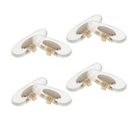 DOITOOL 4 Pairs Anti-slip Pvc Nose Pads for Eyeglasses and Sunglasses Replacement Kit with Easy Installation for Comfortable Wear and Secure Fit