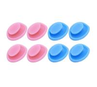 DOITOOL 4 Pairs Silicone Glasses Nose Pads for Soft Oval Plug-in Nose Piece Replacement with Good Toughness for Comfortable Fitting