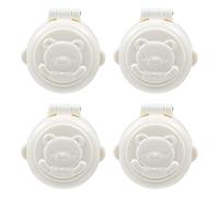 DOITOOL 4 Pcs Child Proof Button Covers, Washing Machine Button Covers Child Lock, Gas Stove Child Safety Knob Locks, Baby Proof Button Cover, Prevent Pressing Device for Stove Refrigerator Washer