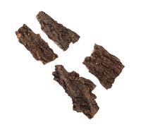DOITOOL 4 Pcs Reptile Climb Platforms Natural Bark Material Pet Cage Landscape Decor for Lizards Geckos Bearded Dragons Suitable for Terrariums and Vivariums