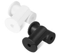 DOITOOL 4 Pcs Wall Grommets Cable Routing Kit Silicone Cord Hole Covers for Easy Installation and Enhanced Aesthetics Durable Wall Pass Through Accessories Black White