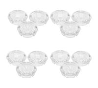 DOITOOL 4 Pieces Faucet Handle Index Caps Hot Cold Diverter Buttons Decorative Covers for Sink and Tub Bathroom Tap Temperature Indicator Badges