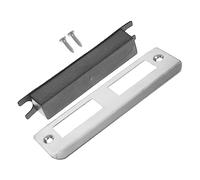 DOITOOL 4 Sets Door Reinforcement Plates Durable Strike Plates for Heavy Duty Use Easy to Install with Screws Impact Resistant Design for Residential Commercial Doors