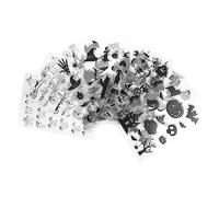 DOITOOL 40 Pcs Halloween Clear Silicone Stamps DIY Scrapbook Crafting Mixed Style for Diary Gift Tags and Card Decoration