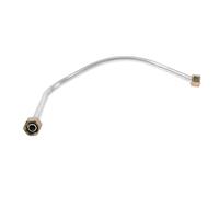 DOITOOL 400mm Air Compressor Exhaust Tube Replacement Aluminum Hose Lightweight Easy-to-Replace Silver Modern Design for Garage Tool Collection