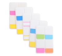 DOITOOL 400pcs Double-sided Writable Sticky Index Tabs Color-coded Page Markers for Filing Book Annotation Notebooks Binders and Planner Organization with Vibrant Designs