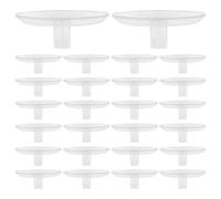 DOITOOL 40Pcs 50Mm Floating Flower Display Stand Plastic Hydroponic Floral Arrangement Insert Holder for Water Gardens Centerpieces and Home Decoration
