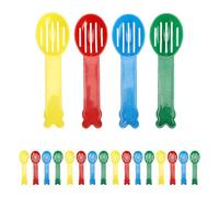 DOITOOL 40pcs Hamster Litter Scoops: Plastic Small Animal Poop Scooper Sifter - Bathing Sand Scoop Cleaning Tool For Rat Chinchilla Gerbil Dwarf Hamster