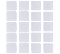 DOITOOL 40pcs Household Seamless Buckle Adhesive Nail Free Hooks Wall Hanging Buckles Pp Material Good Load Bearing No Punching Installation for Bathroom and Bedroom
