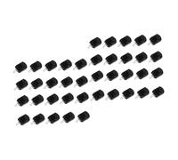 DOITOOL 40pcs Led Flashlight Button Replacement for Electric Torch Curved Feet Black Easy Installation Material Lightweight Design for Various Electronic Devices