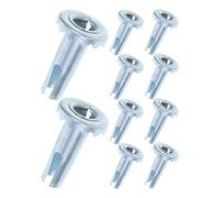 DOITOOL 40pcs Metal Stem Sleeve for Casters, Grip Ring Caster Socket, Iron Furniture Wheel Insert with Easy Installation and Enhanced Wear Resistance, Suitable for Office Chair Wheels