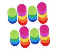 DOITOOL 40pcs Non Slip Carpet Floor Spots Round Markers for Classroom Seating Organization Sports Speed Agility Training Dance Practice Reusable Educational Floor Circles