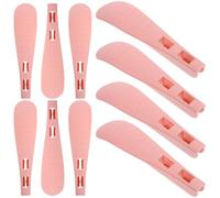 DOITOOL 40pcs Plastic Hanger Shoulder Pads Anti-Slip Wide Shoulder Protectors Clothes Hanger Guards for Formal Suits Sweaters Wardrobe Organization