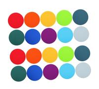 DOITOOL 40pcs Round Dot Floor Markers Non Slip Carpet Spots for Classroom Gym Sports Speed Agility Training Multipurpose Coordination Skill Development Indoor Outdoor Use