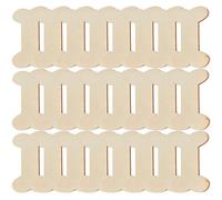 DOITOOL 40Pcs Unfinished Wooden Dog Bone Cutouts for Crafts DIY Art Painting Blank Wood Shapes for Home Decor Party Decorations and Creative Tags