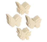 DOITOOL 40Pcs Wooden Butterfly Cutouts DIY Craft Painting Pieces Unfinished Wood Slices for Creative Handcrafts Home Decor Educational Art Projects
