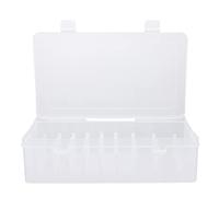 DOITOOL 42 Slot Transparent Thread Spool Organiser, Sewing Embroidery Thread Storage Box, Clear Plastic Case for Thread Spools