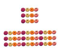 DOITOOL 48 Pcs Autumn Felt Pumpkin Decorations Lightweight Hanging Ornaments for Thanksgiving Party Home Garden Porch Decor in Red Orange Peach Yellow