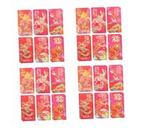 DOITOOL 48 pcs Creative Chinese Style Red Envelopes Year Lucky Money Bags for Weddings Housewarming Birthdays with Delicate Printed Patterns and Sufficient Capacity