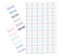 DOITOOL 480pcs Multi-Color Writable Index Tabs Set - 240 Light Pastel + 240 Muted Tone Sticky Page Markers for Books, Notebooks, and File Organization in Study and Office Use